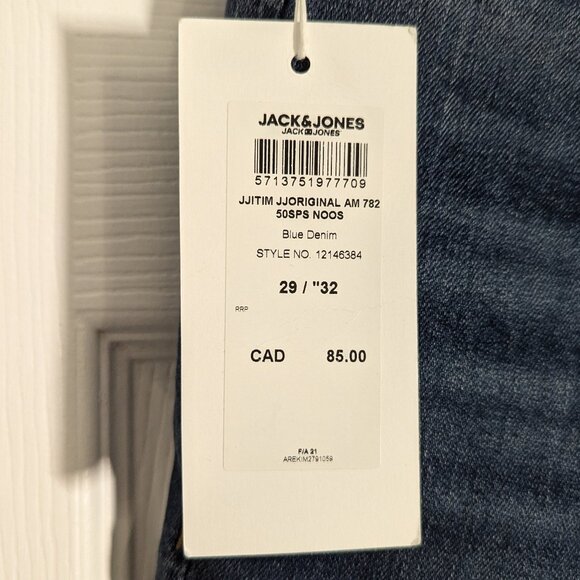 NWT JACK & JONES 782 Tim Slim Straight Jeans - Picture 4 of 6